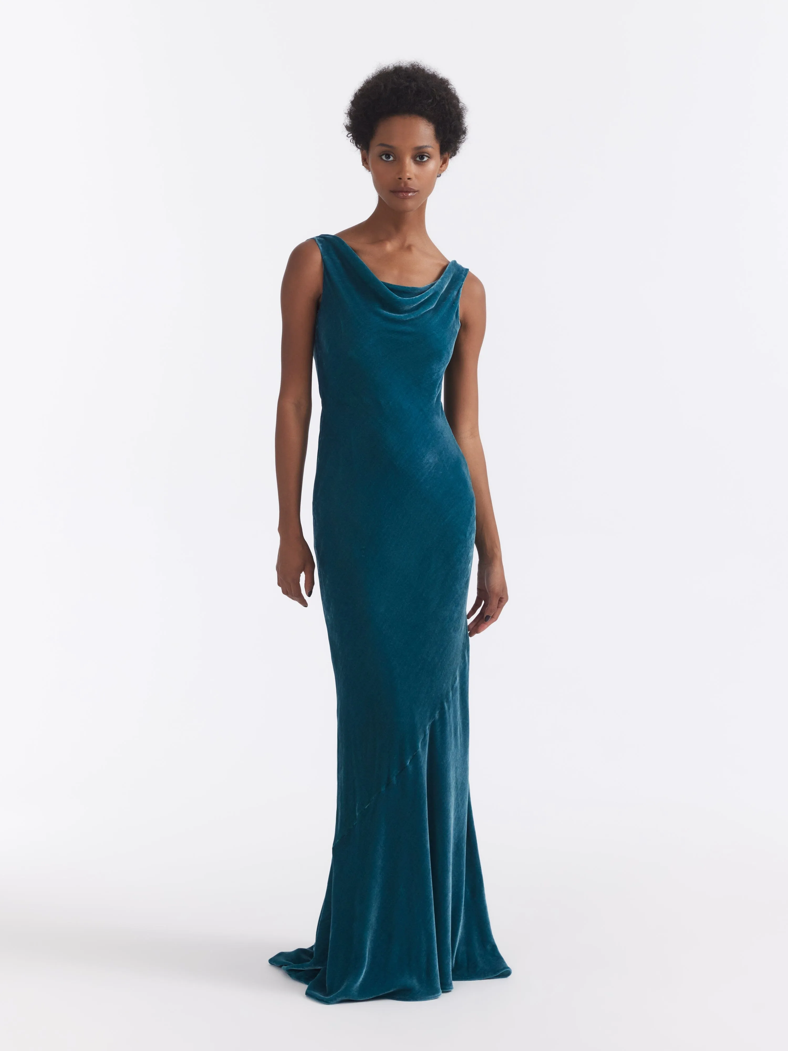 Asher Long Dress in Amazonite