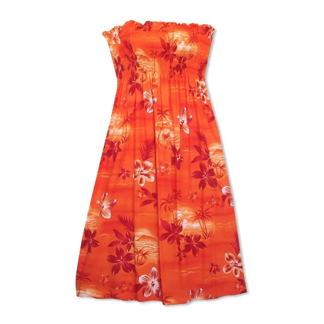 Aurora Orange Moonkiss Hawaiian Dress