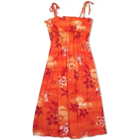 Aurora Orange Moonkiss Hawaiian Dress