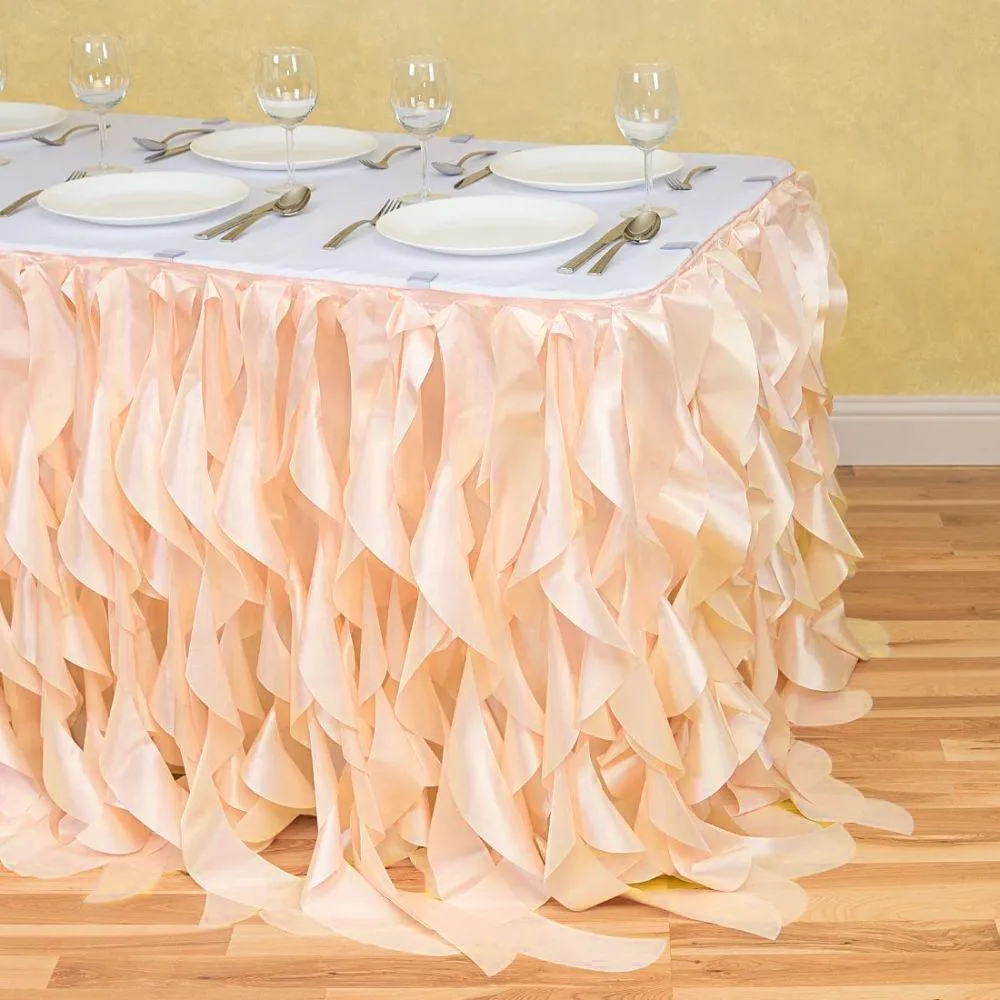 Bargain 14 ft. Curly Willow Table Skirt (13 Colors)