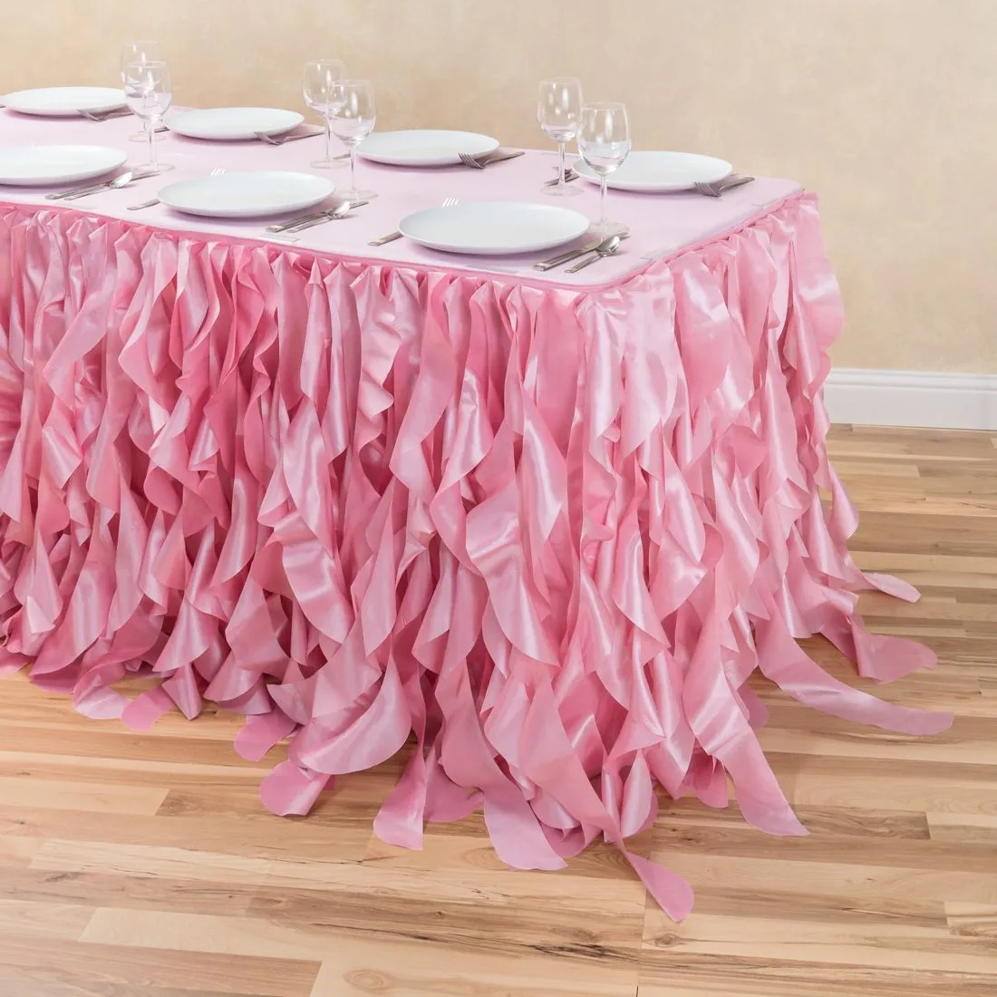 Bargain 14 ft. Curly Willow Table Skirt (13 Colors)