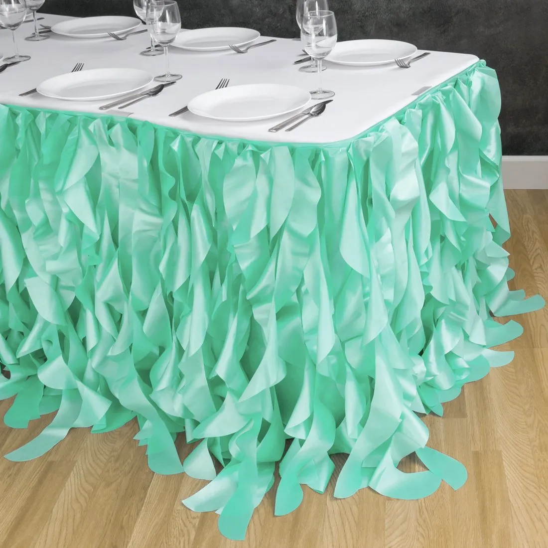 Bargain 14 ft. Curly Willow Table Skirt (13 Colors)