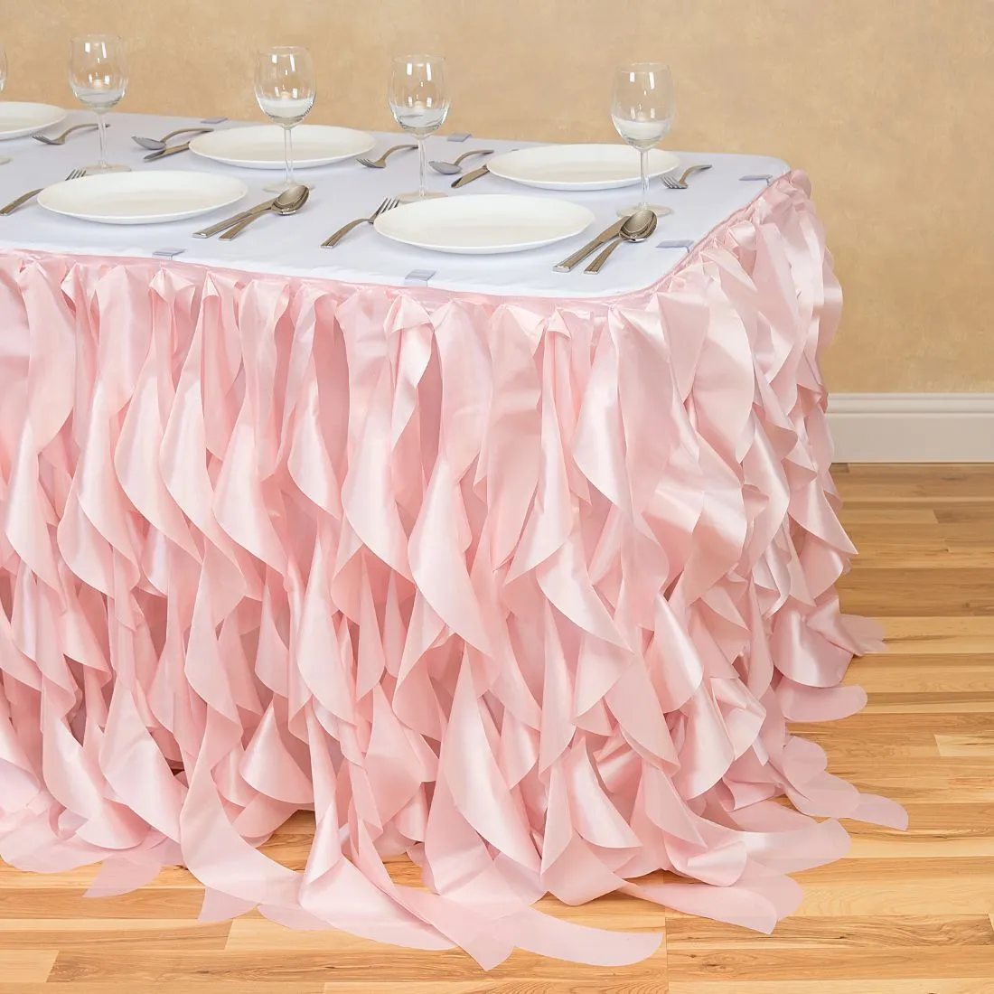 Bargain 14 ft. Curly Willow Table Skirt (13 Colors)