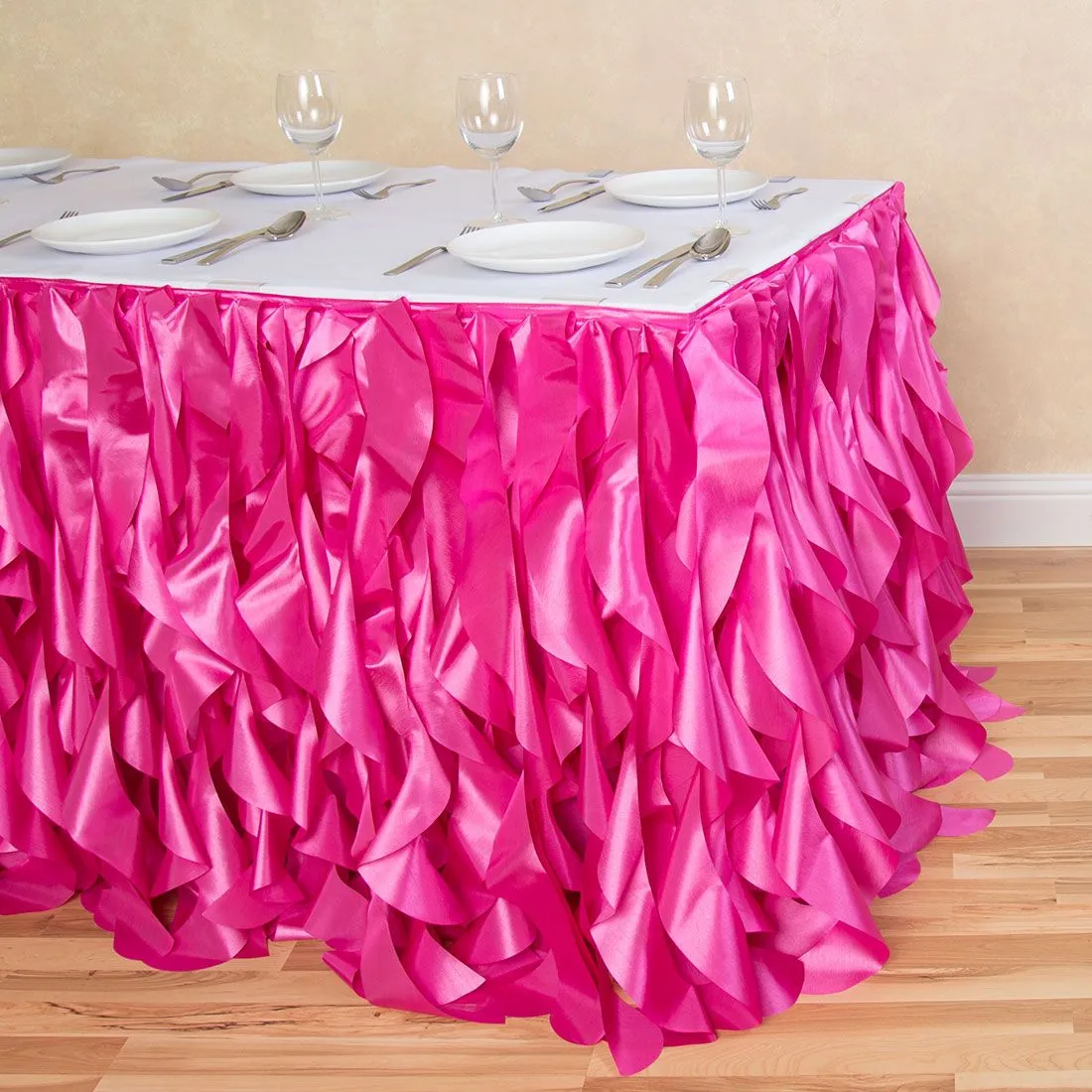 Bargain 14 ft. Curly Willow Table Skirt (13 Colors)