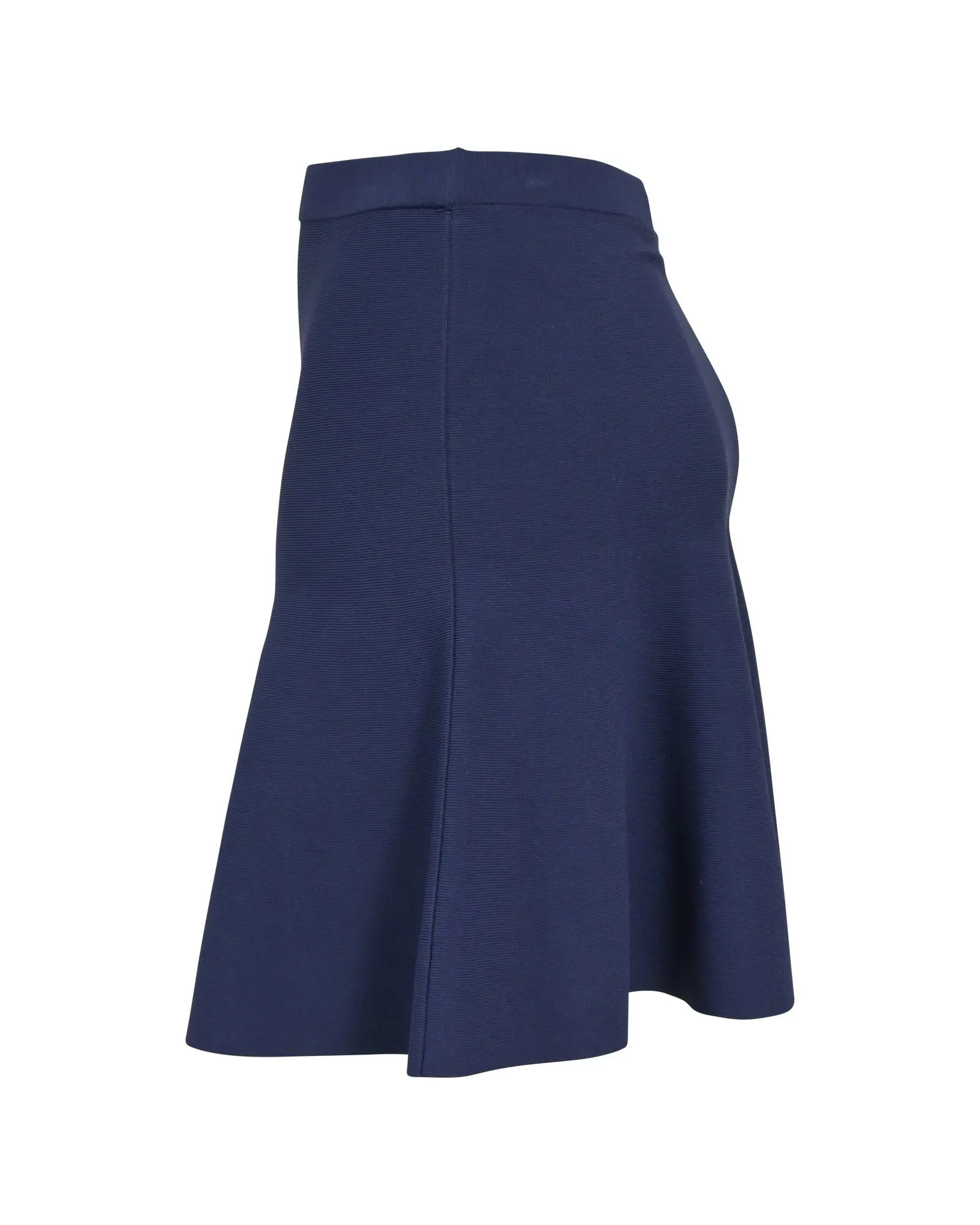 Blue Wool Mini Skirt by Michael Kors