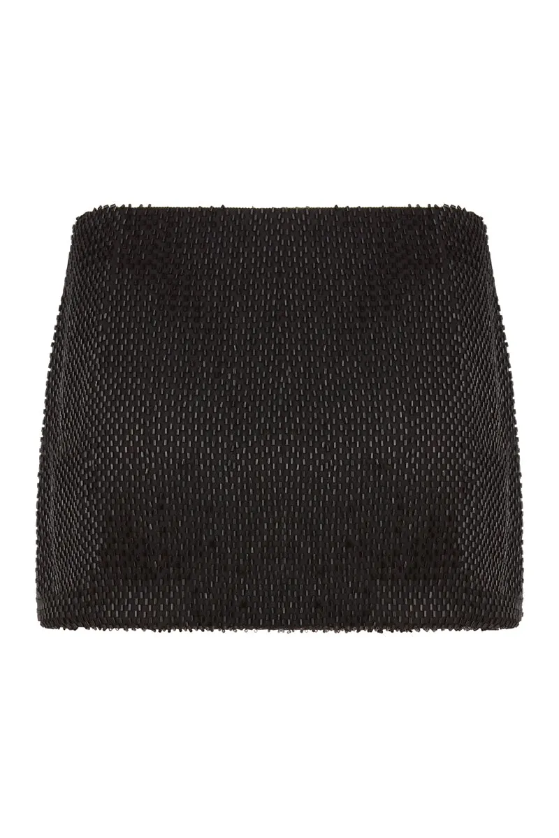 Bugle Bead Mini Skirt