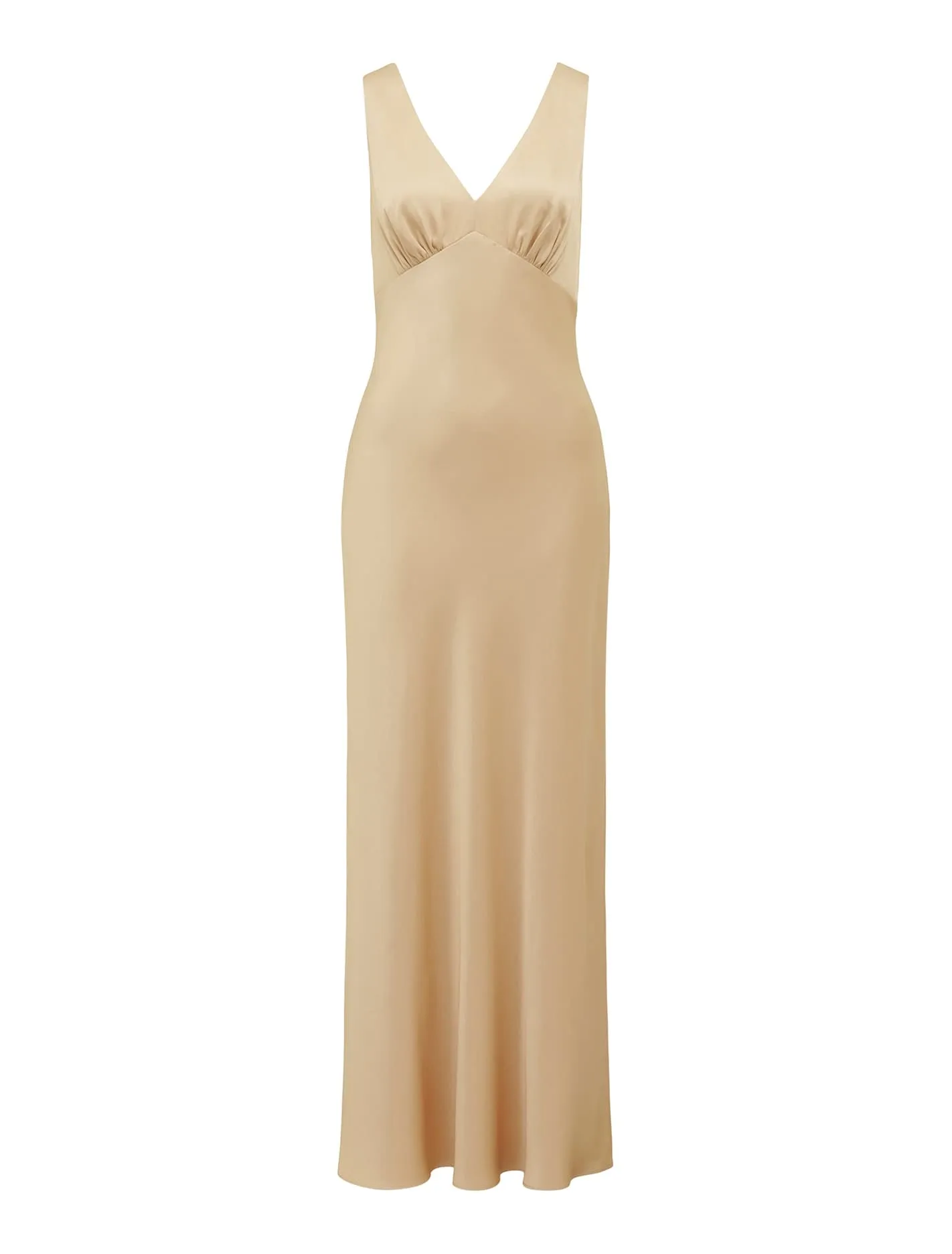 Cameron V Neck Satin Maxi Dress