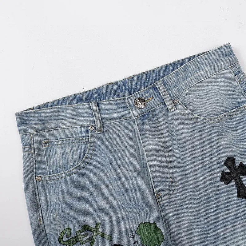 CHROME HEARTS DENIM FIENDS JEANS