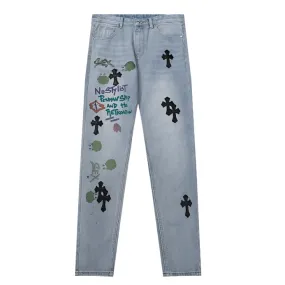 CHROME HEARTS DENIM FIENDS JEANS