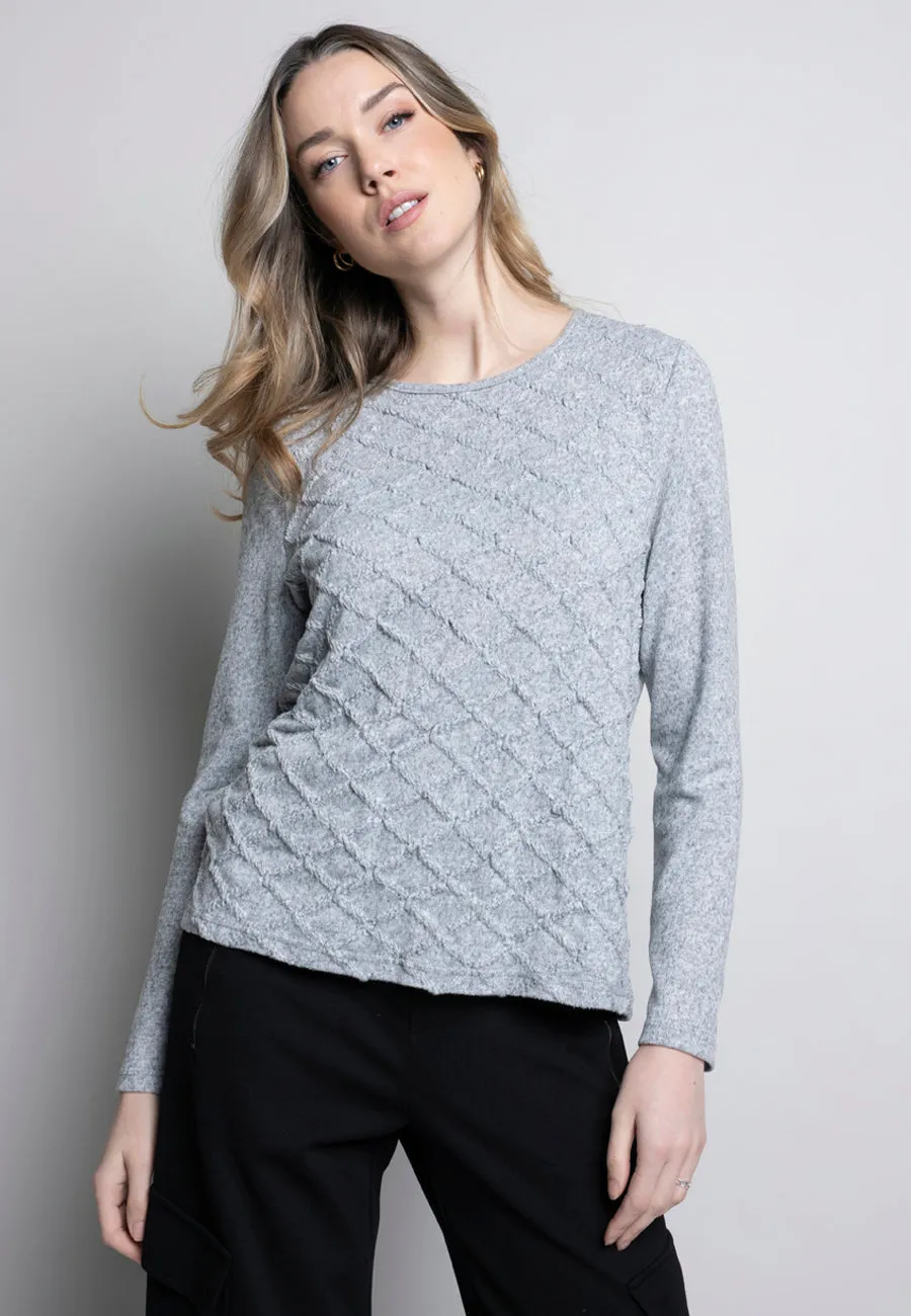 Crew Neck Smocked Top