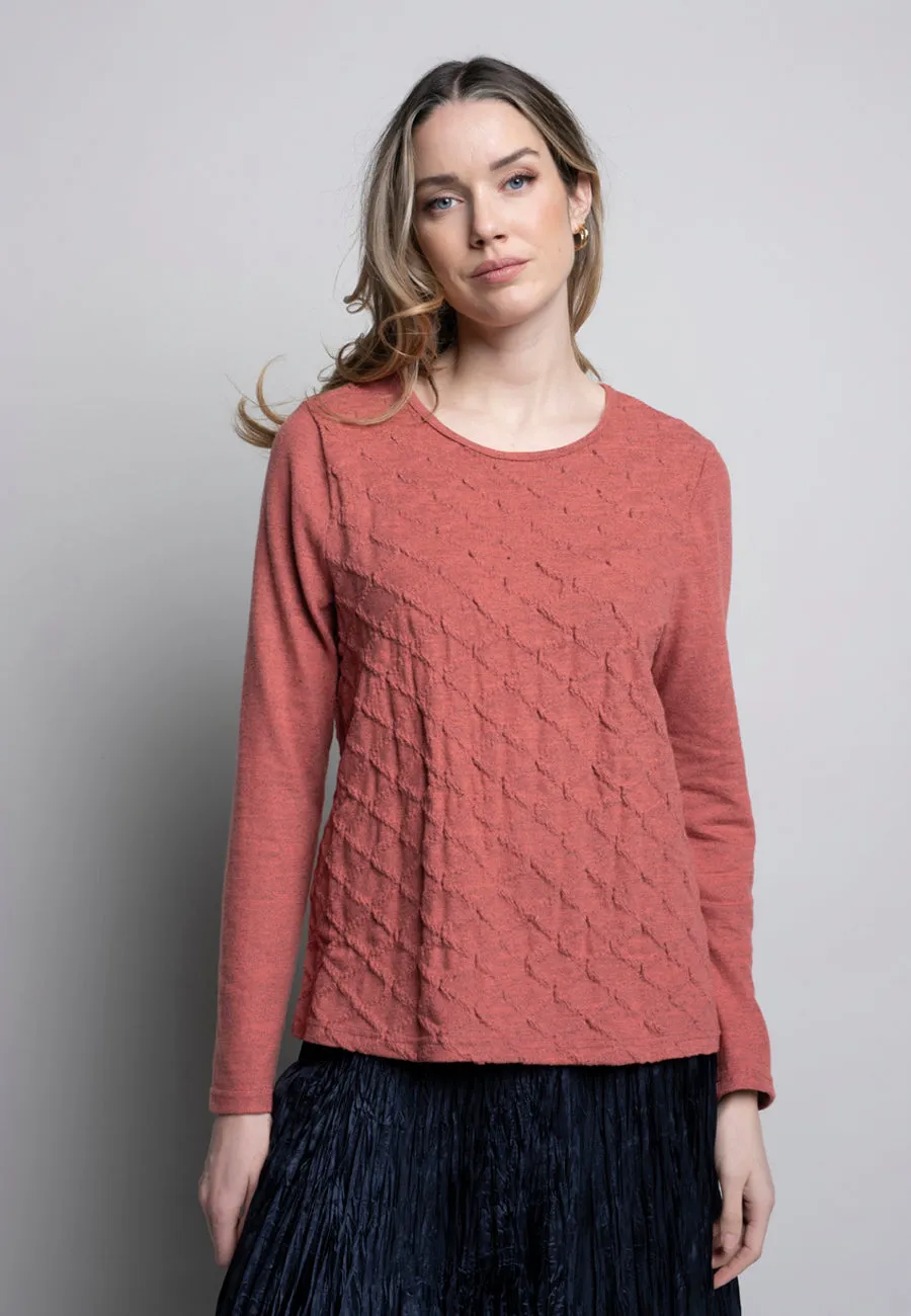 Crew Neck Smocked Top