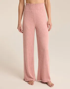 Dawn Smocked Rib Pant by Z Supply - Rosebud