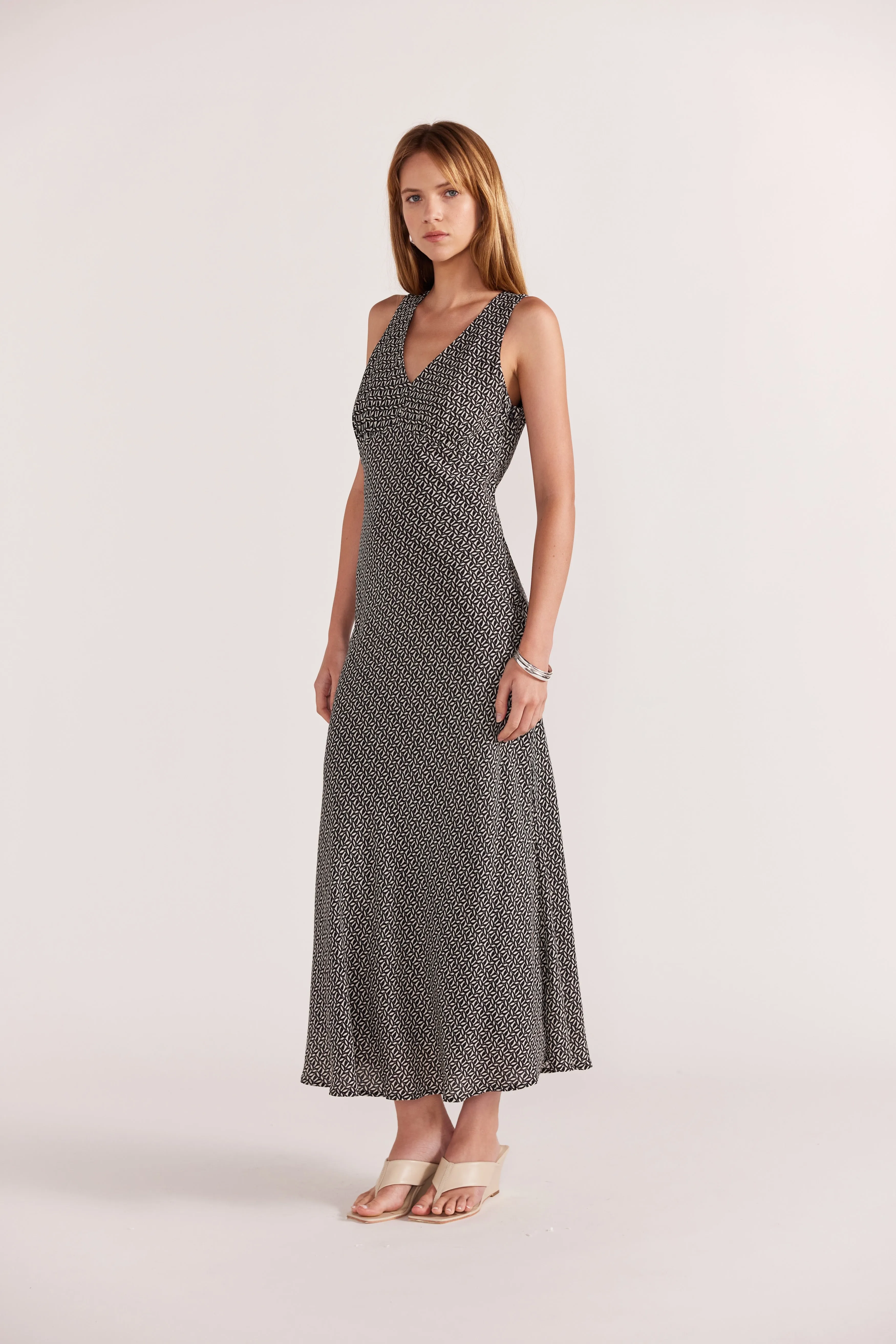 Della Bias Maxi Dress