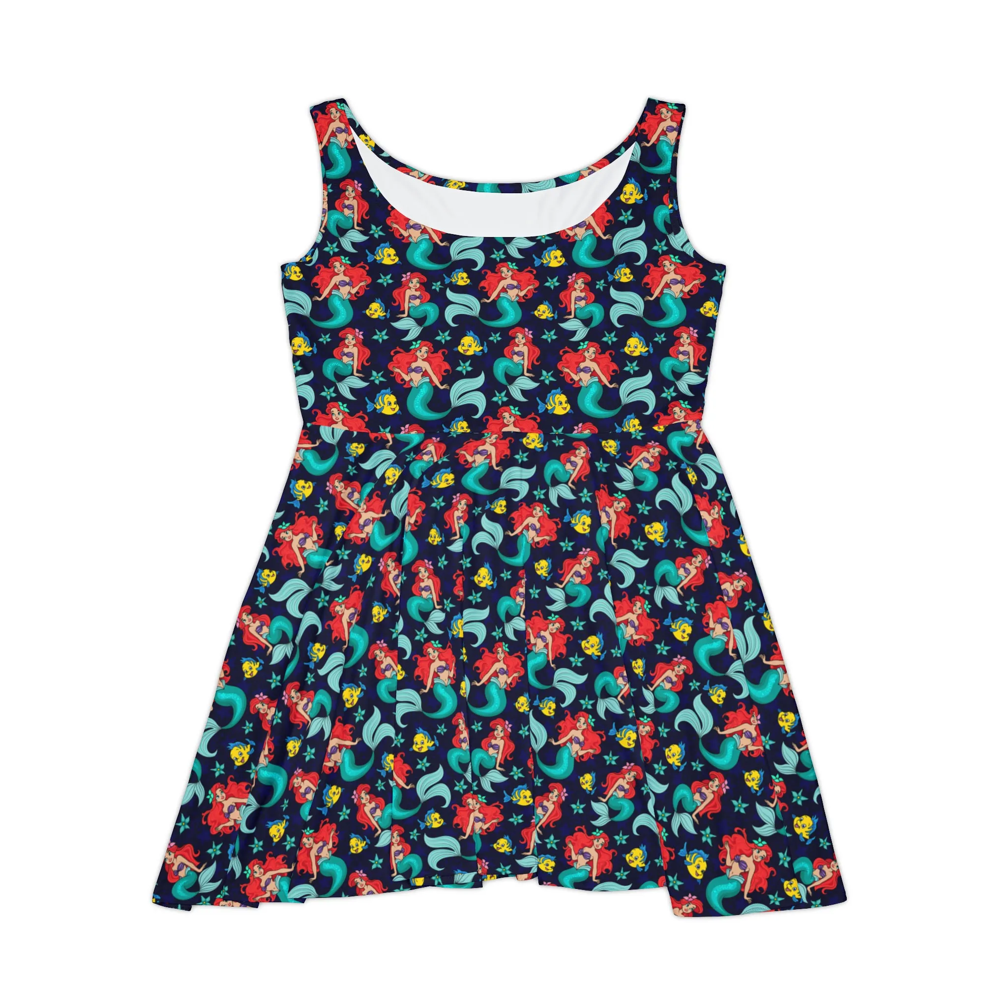 Disney Little Mermaid I Want To Be Where The People Are Women's Skater Dress