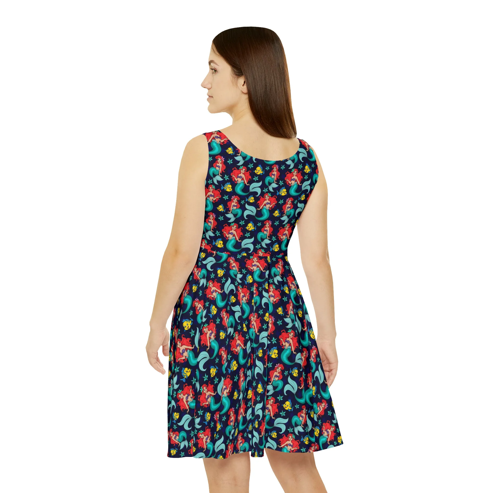 Disney Little Mermaid I Want To Be Where The People Are Women's Skater Dress