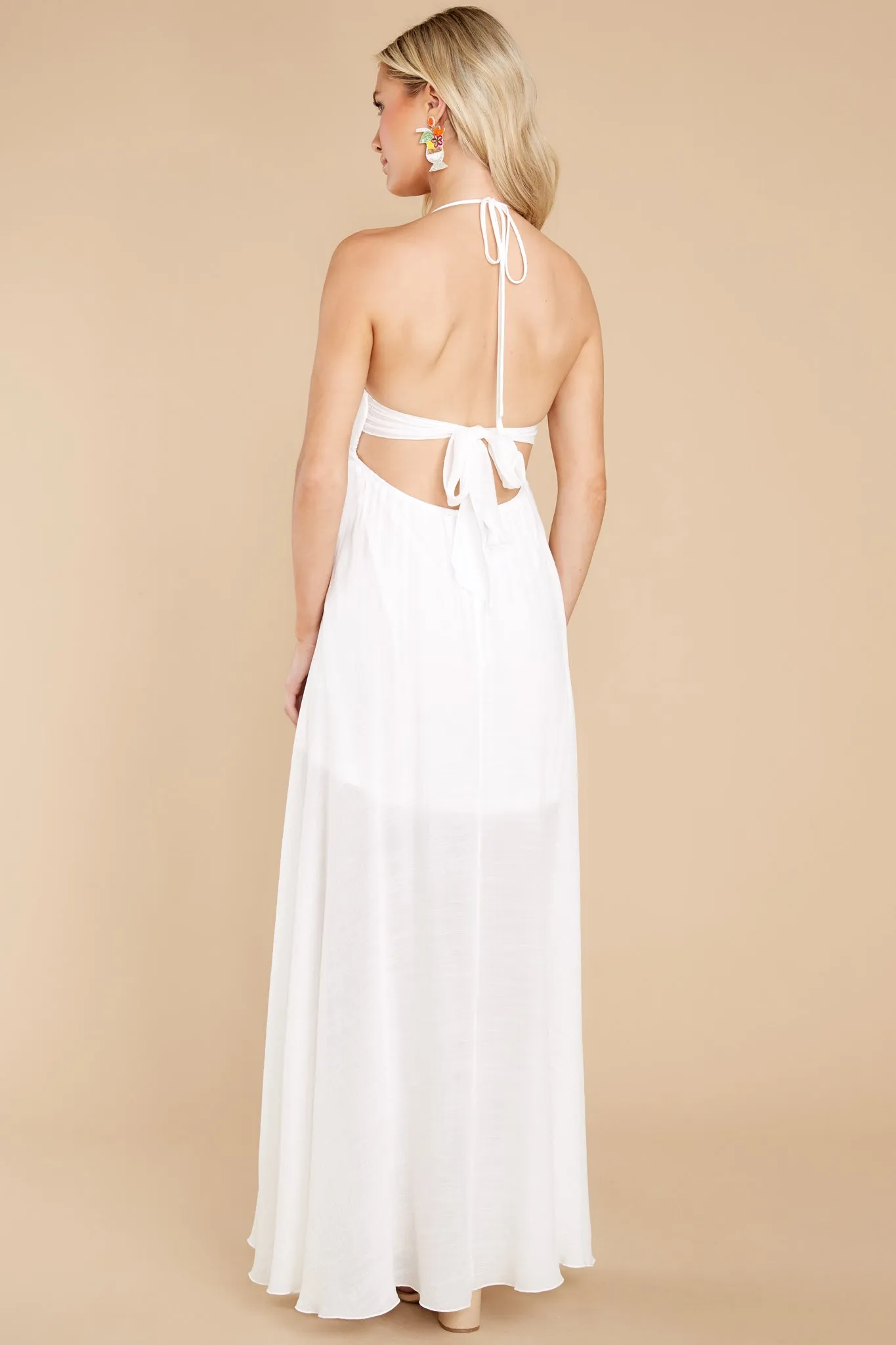 Easy To Admire White Maxi Dress