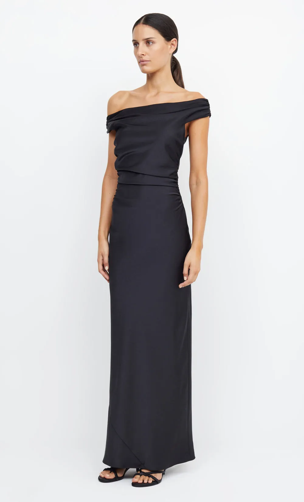 ETERNITY OFF SHOULDER MAXI - BLACK