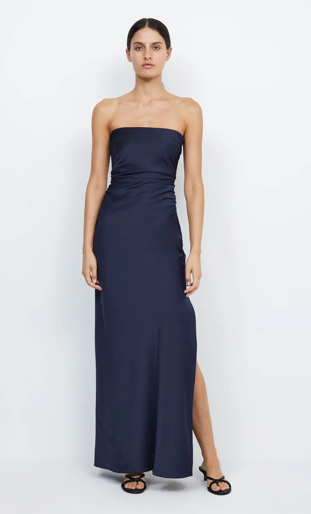 ETERNITY STRAPLESS MAXI DRESS - INK