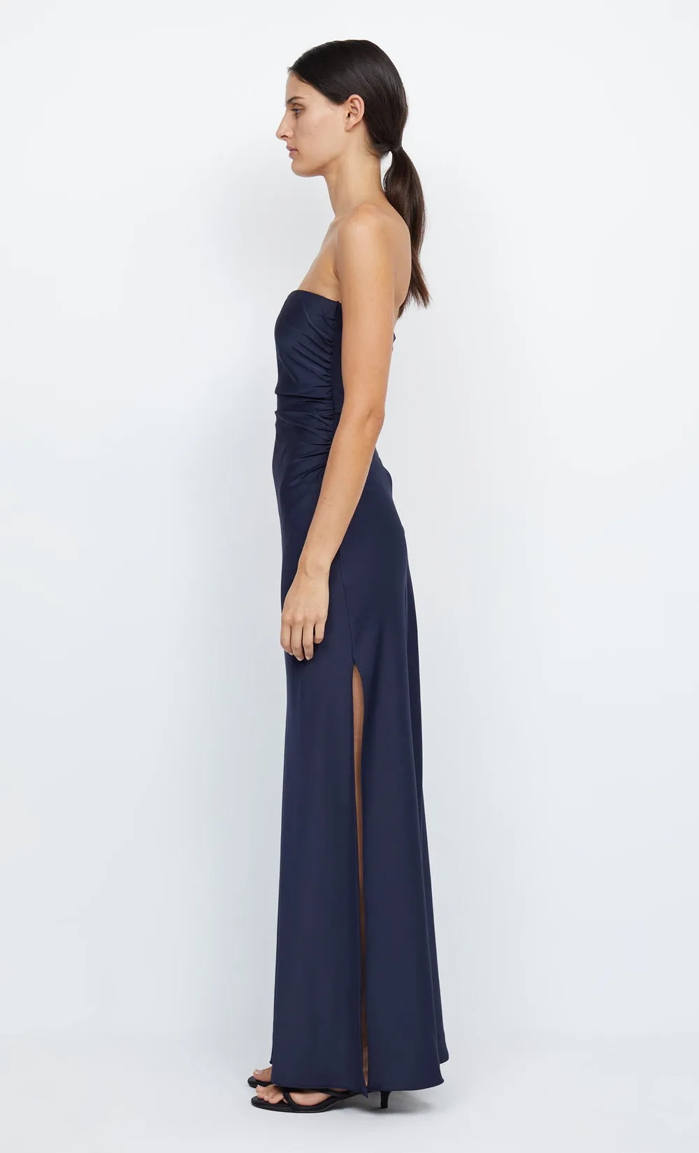 ETERNITY STRAPLESS MAXI DRESS - INK