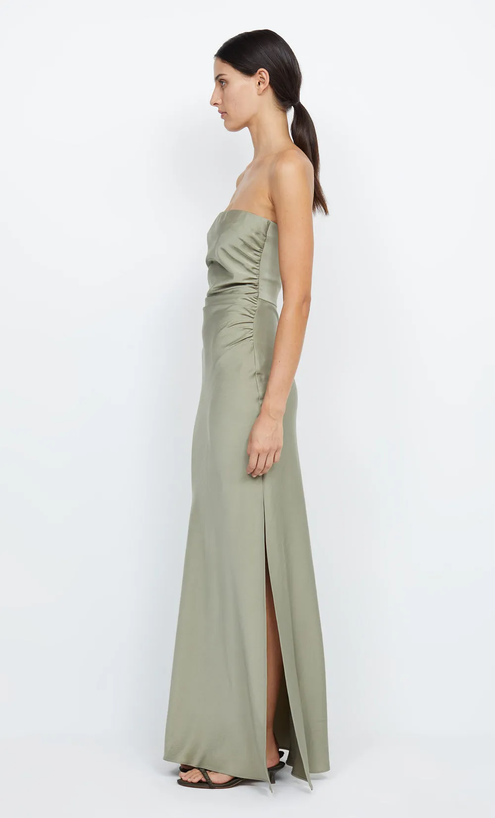 ETERNITY STRAPLESS MAXI  - SAGE