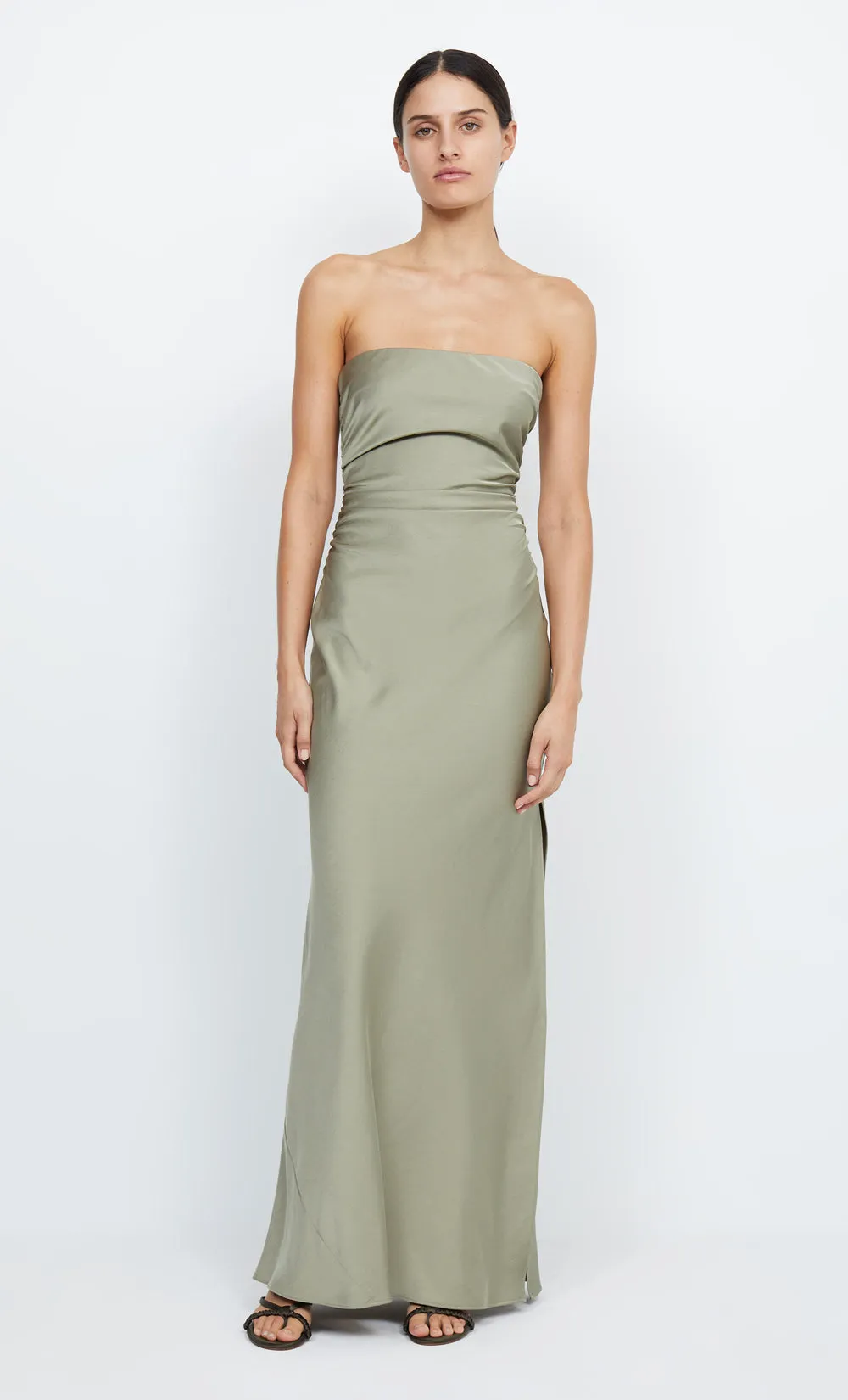 ETERNITY STRAPLESS MAXI  - SAGE