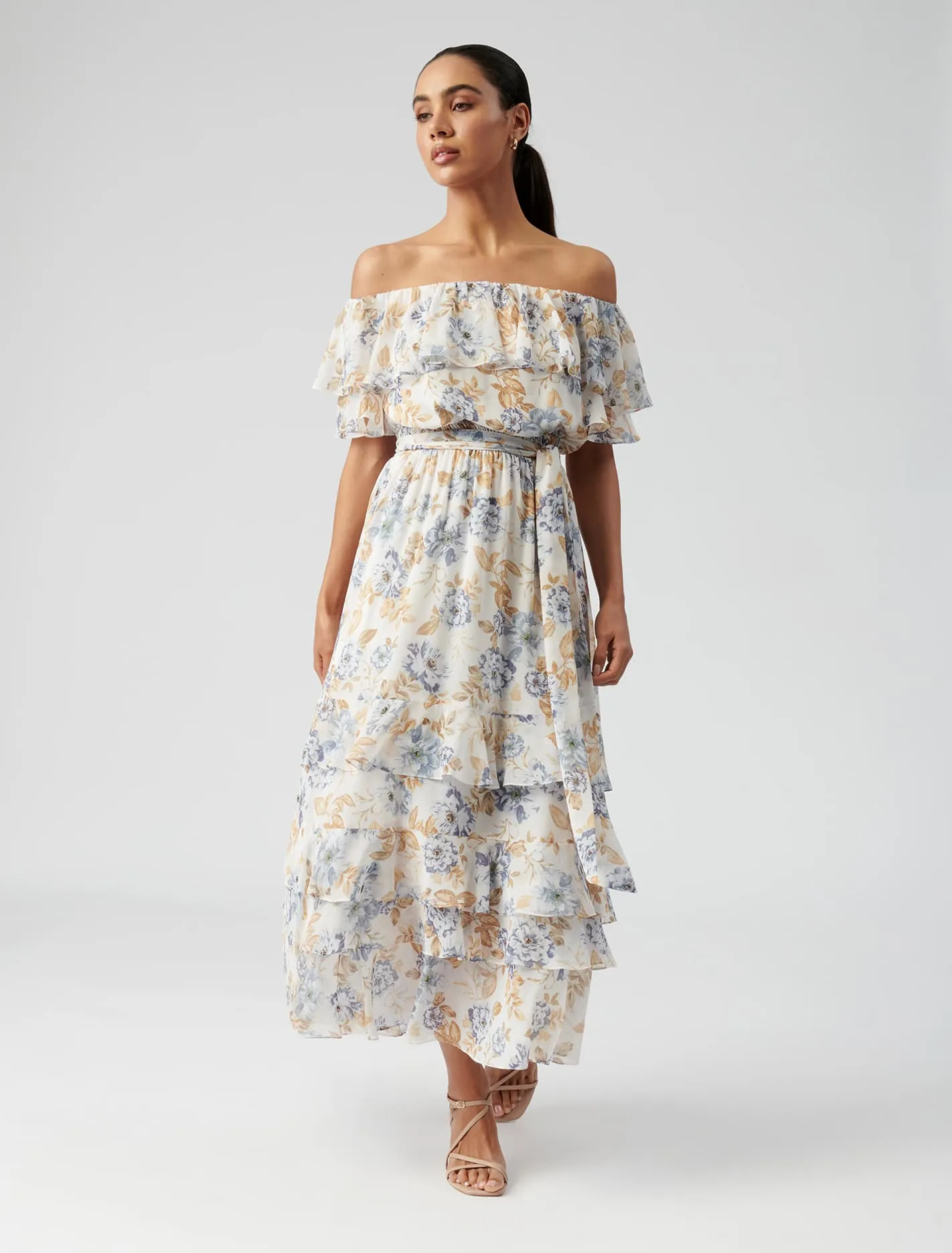 Eugina Off Shoulder Maxi Dress