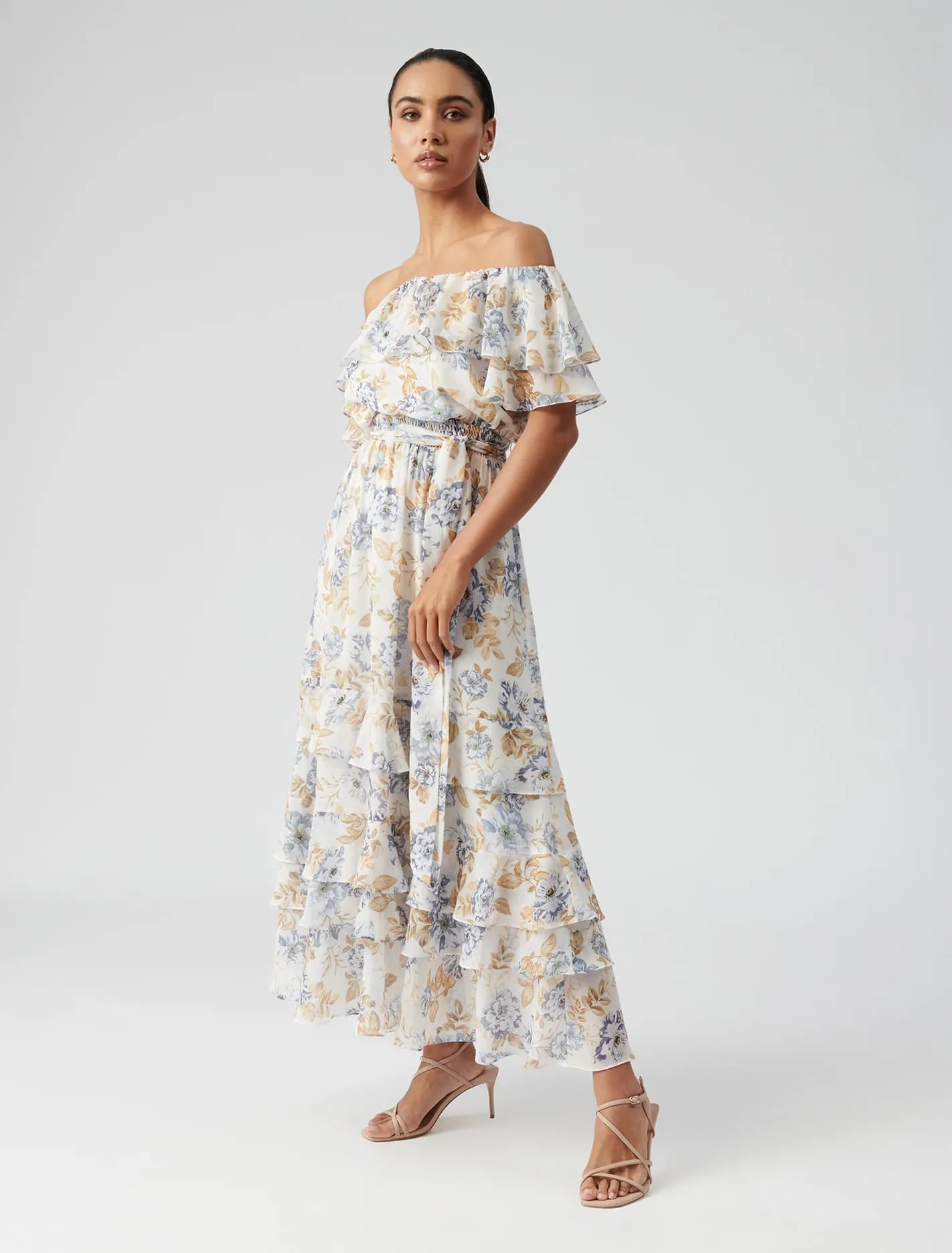 Eugina Off Shoulder Maxi Dress