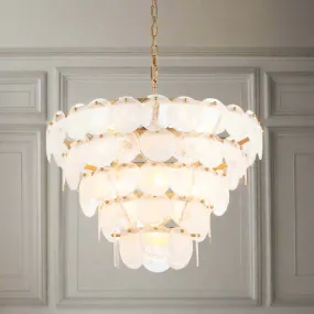 Glass Disc Chandelier 64 cm