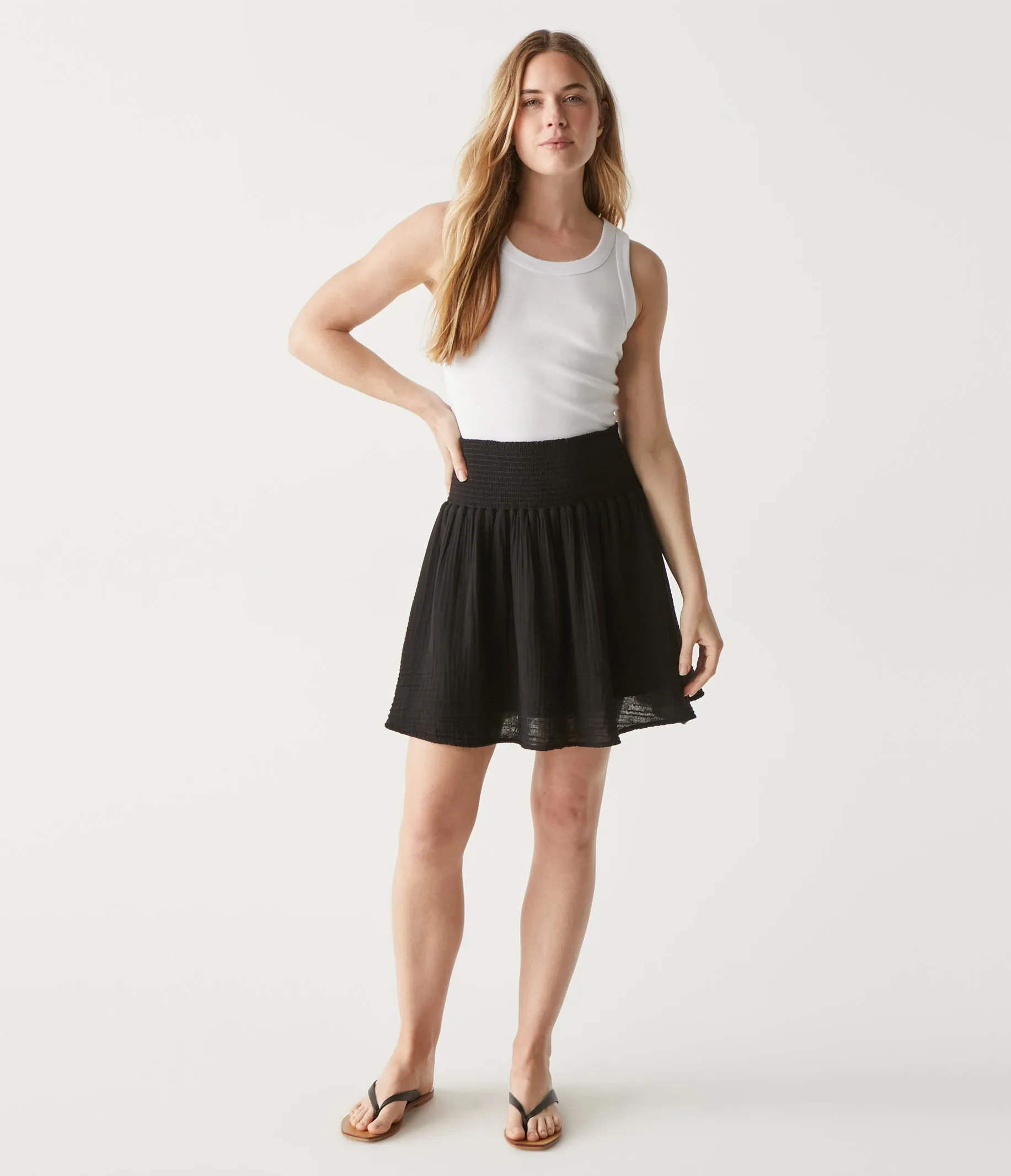 Havana Smocked Gauze Skirt