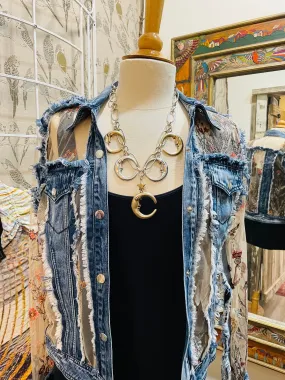 Illusion Denim Jacket by Adore A7217