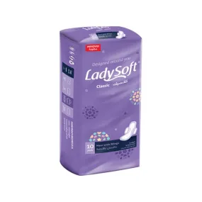 Lady Soft Premium Classic Pads Maxi With Wings - 10 Pads