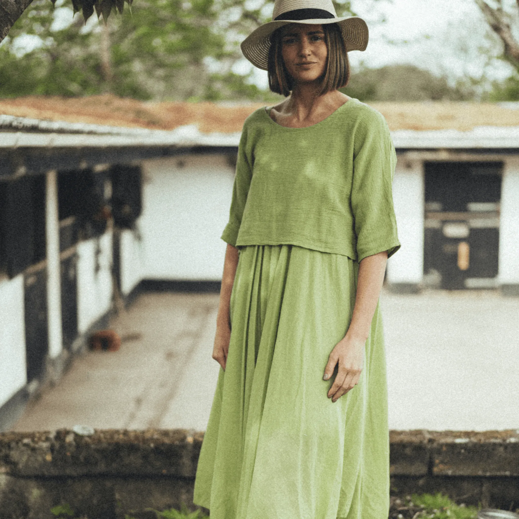 Layered Lime Dress