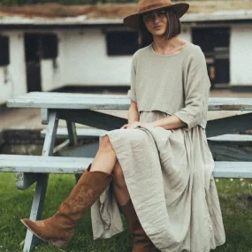 Layered Wheat Dress