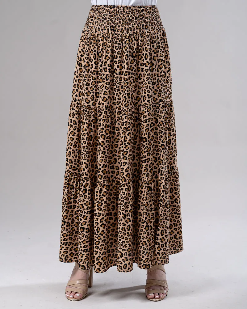 Leopard Maxi Skirt