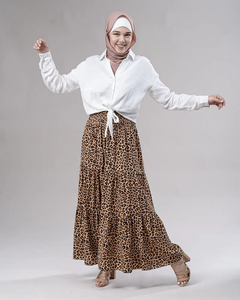 Leopard Maxi Skirt