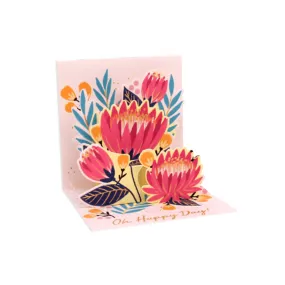 Mini Protea Pop Up Card