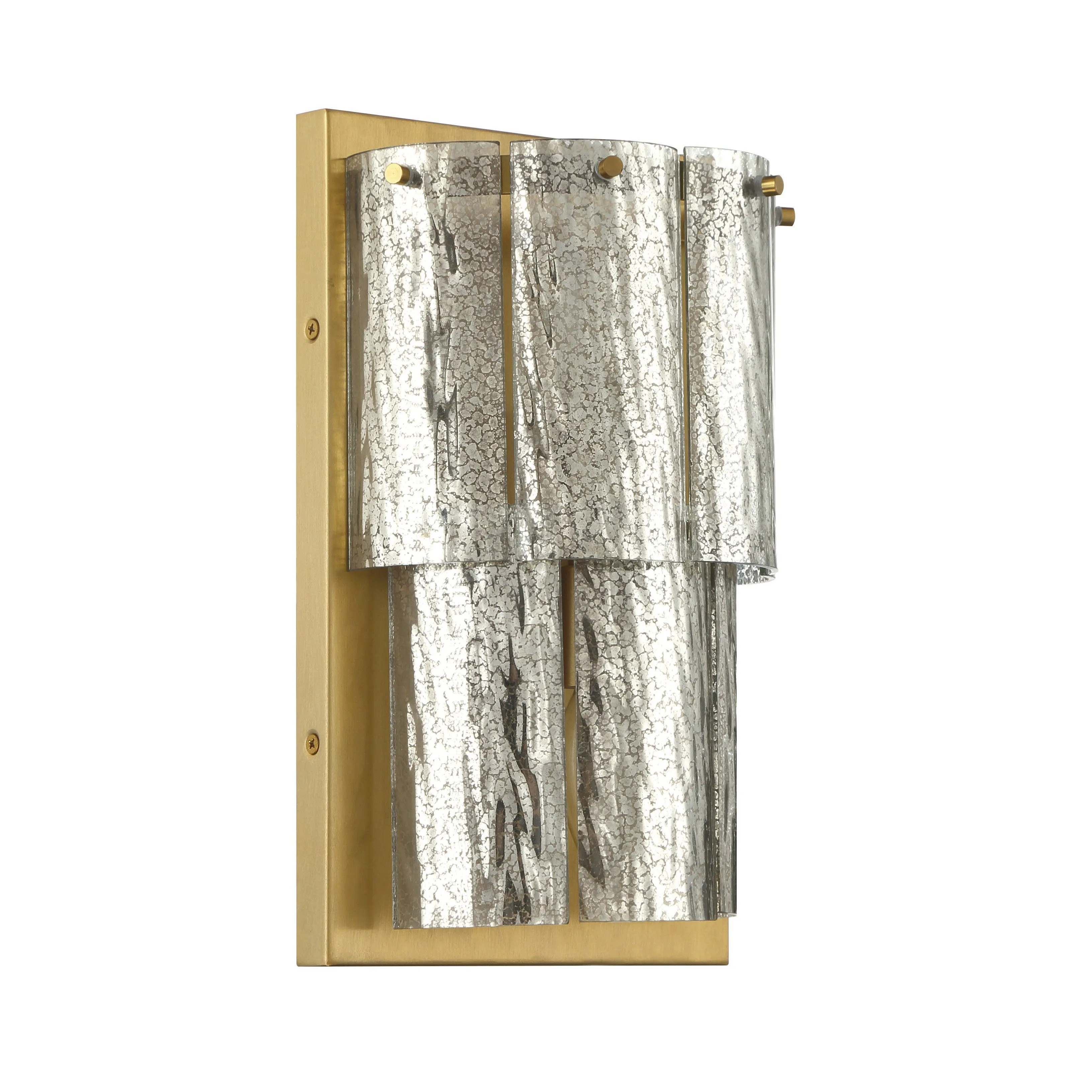 Museo 2 Light Wall Sconce in Satin Brass