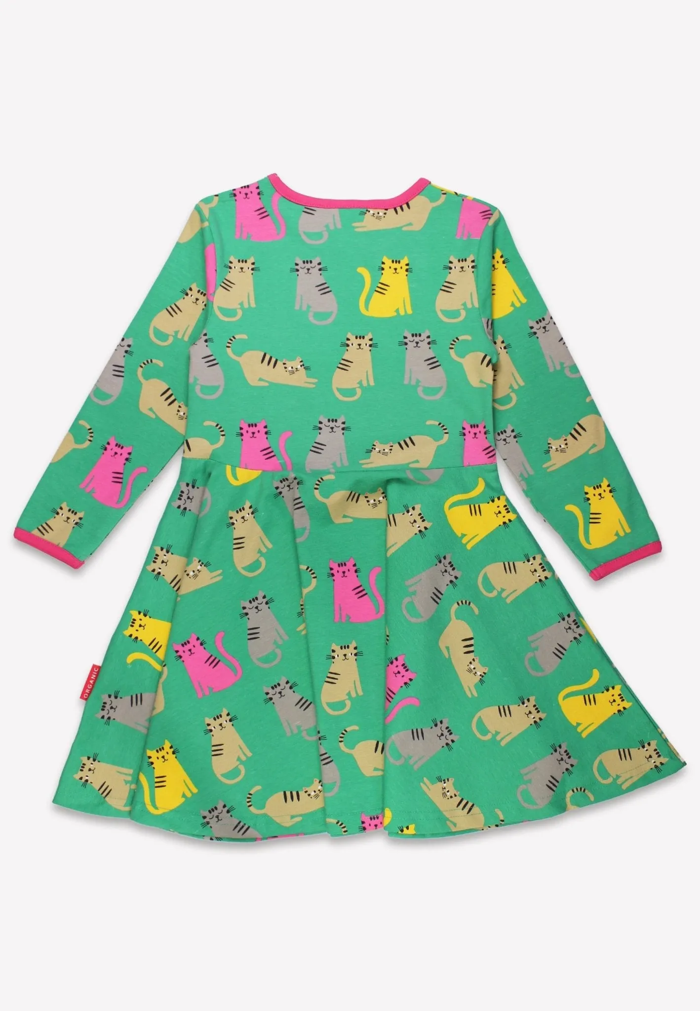 Organic Kitten Print Skater Dress