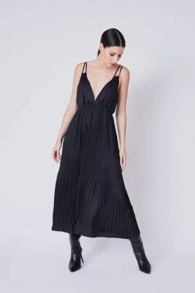 Ossani Pleated Maxi Dress