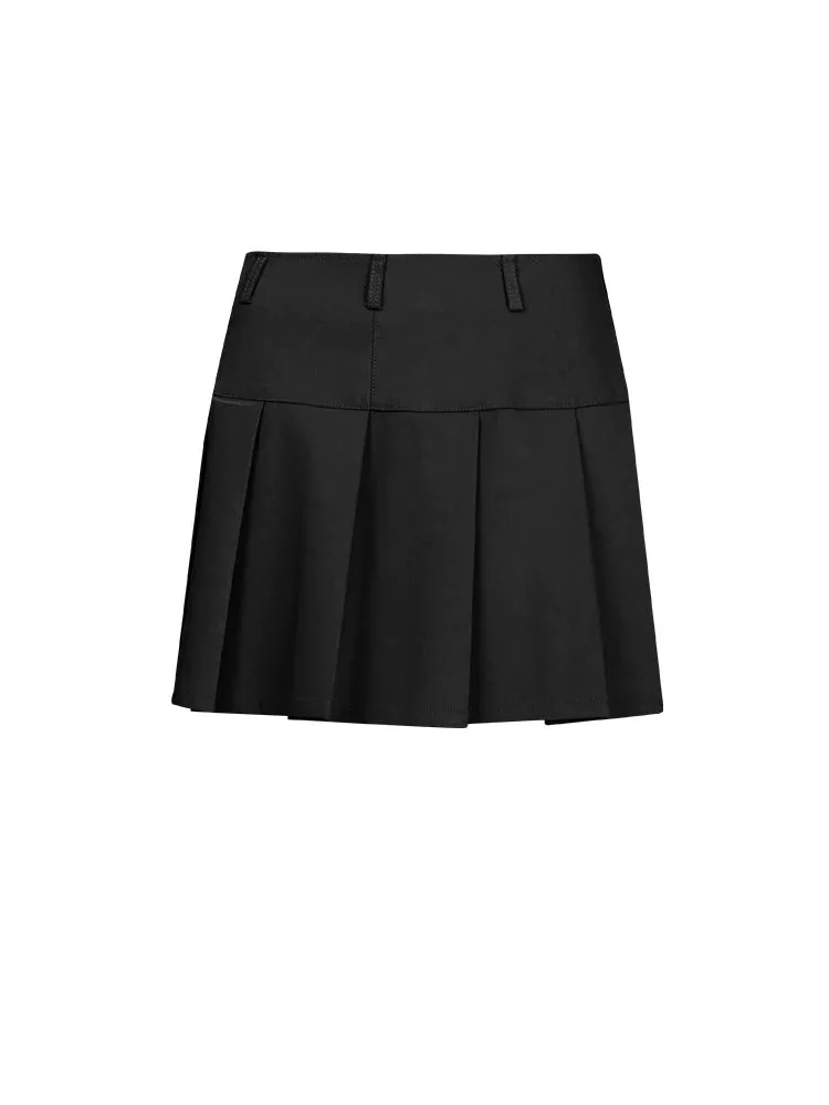 Pleated Mini Skirt