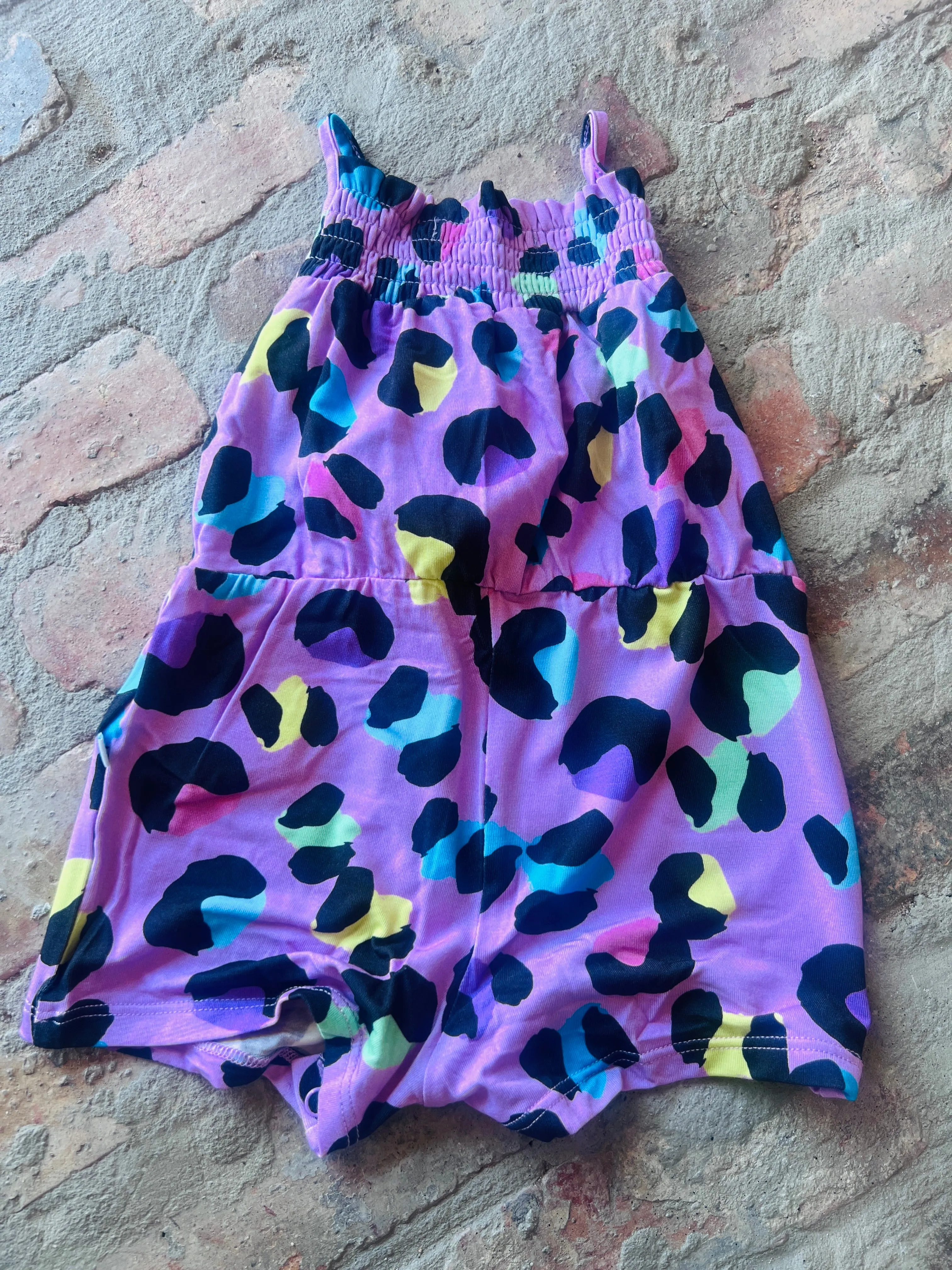 Purple Smocked Jumpsuit