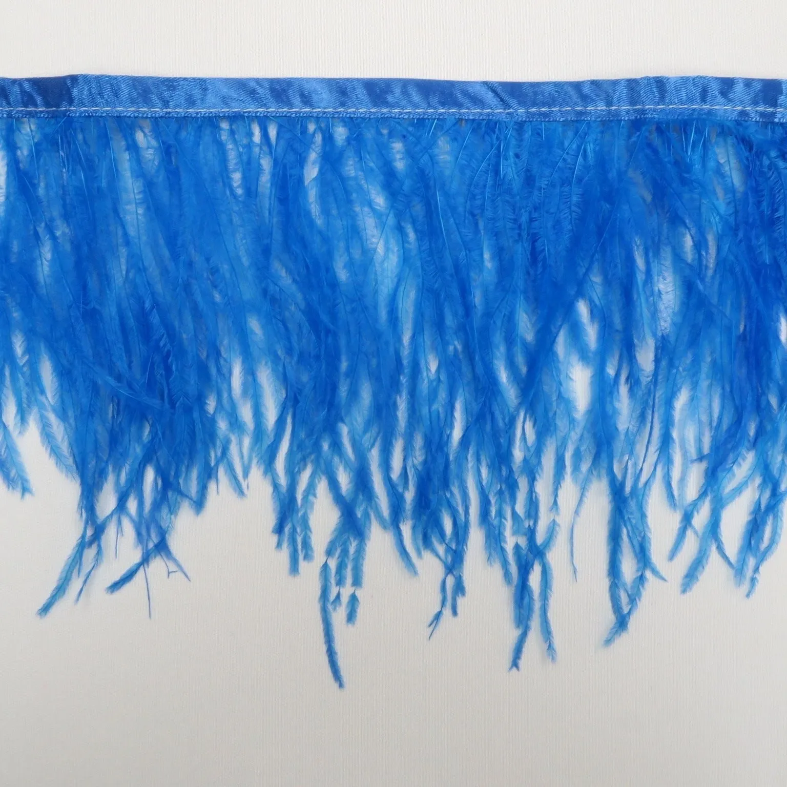 Right Blue Ostrich Feather Trim 2 PLY