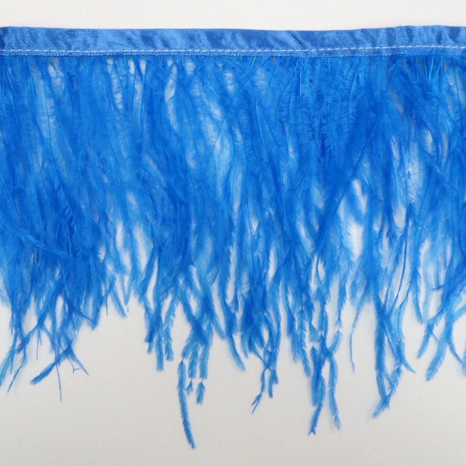 Right Blue Ostrich Feather Trim 2 PLY