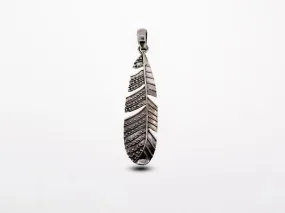 Rustic Feather Pendant