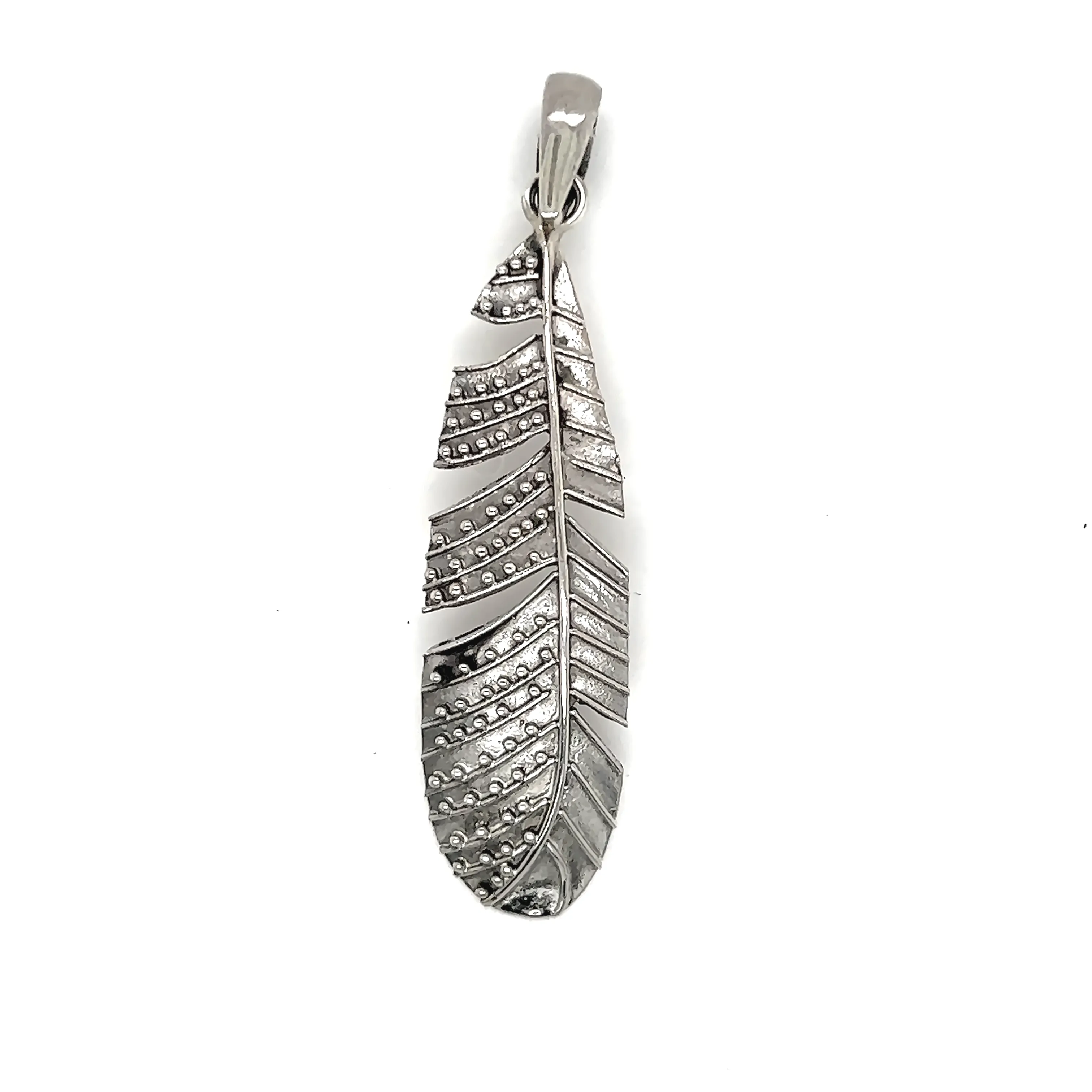 Rustic Feather Pendant