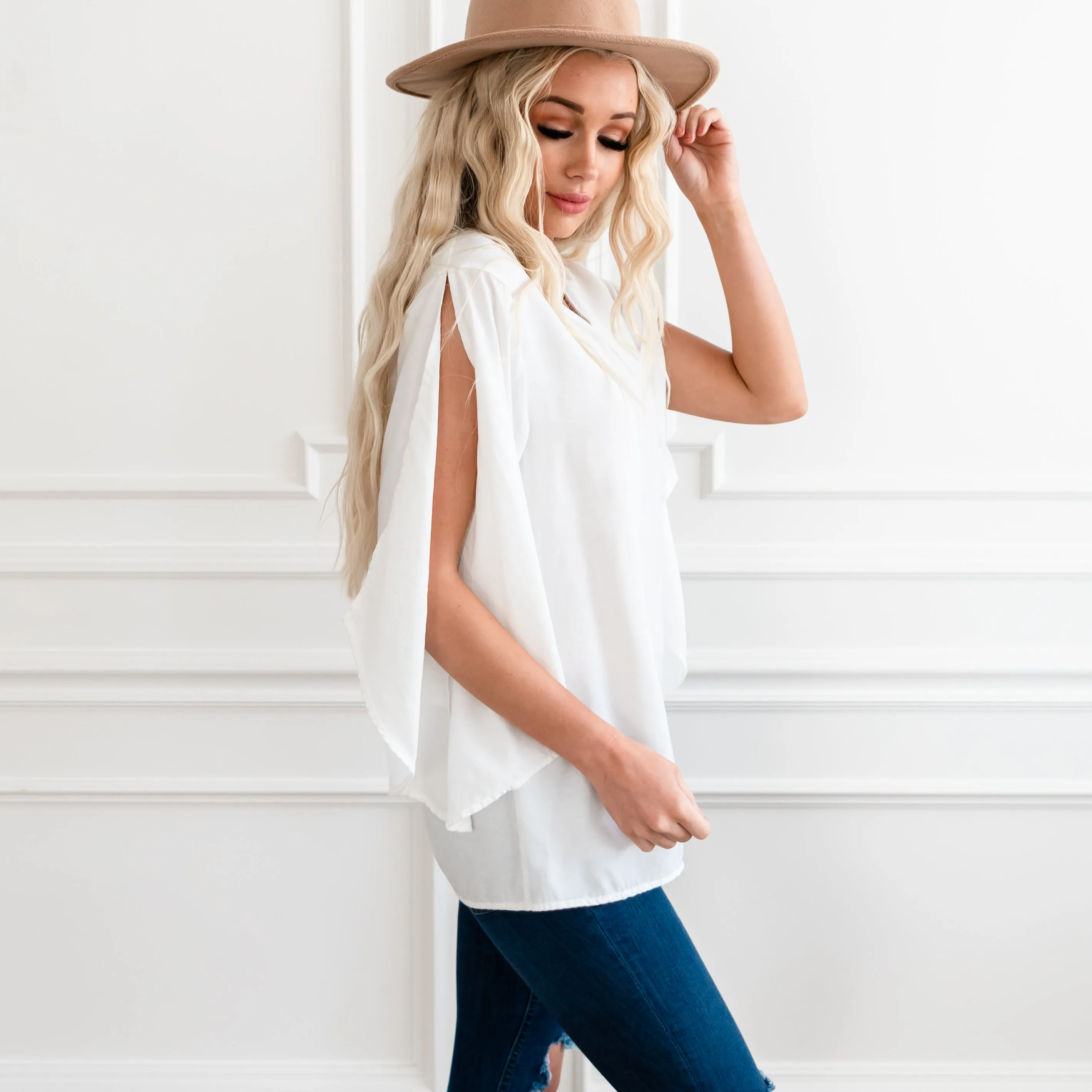 Sealed With A Bow Blouse - White