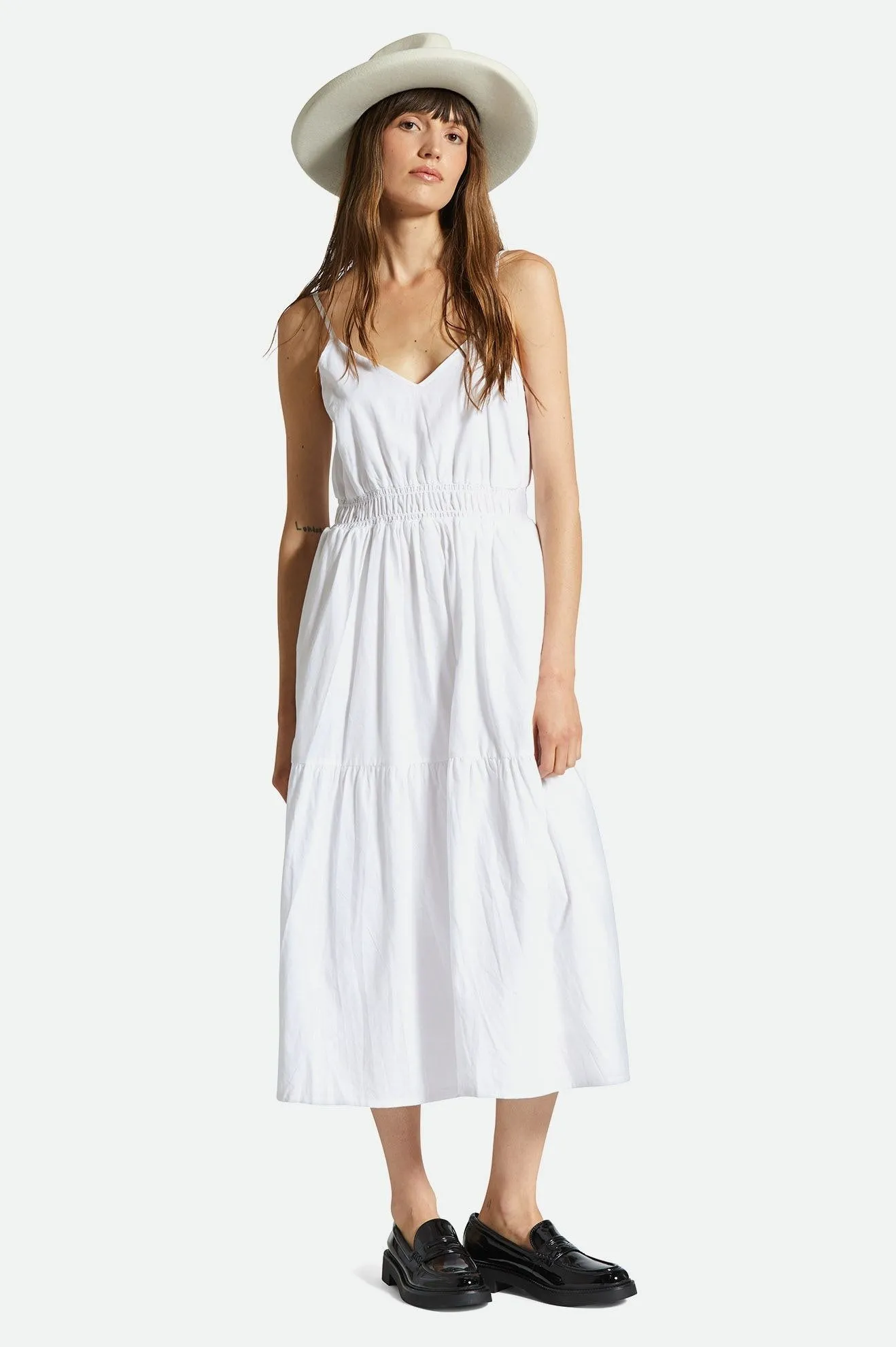 Sidney Dress - White Solid