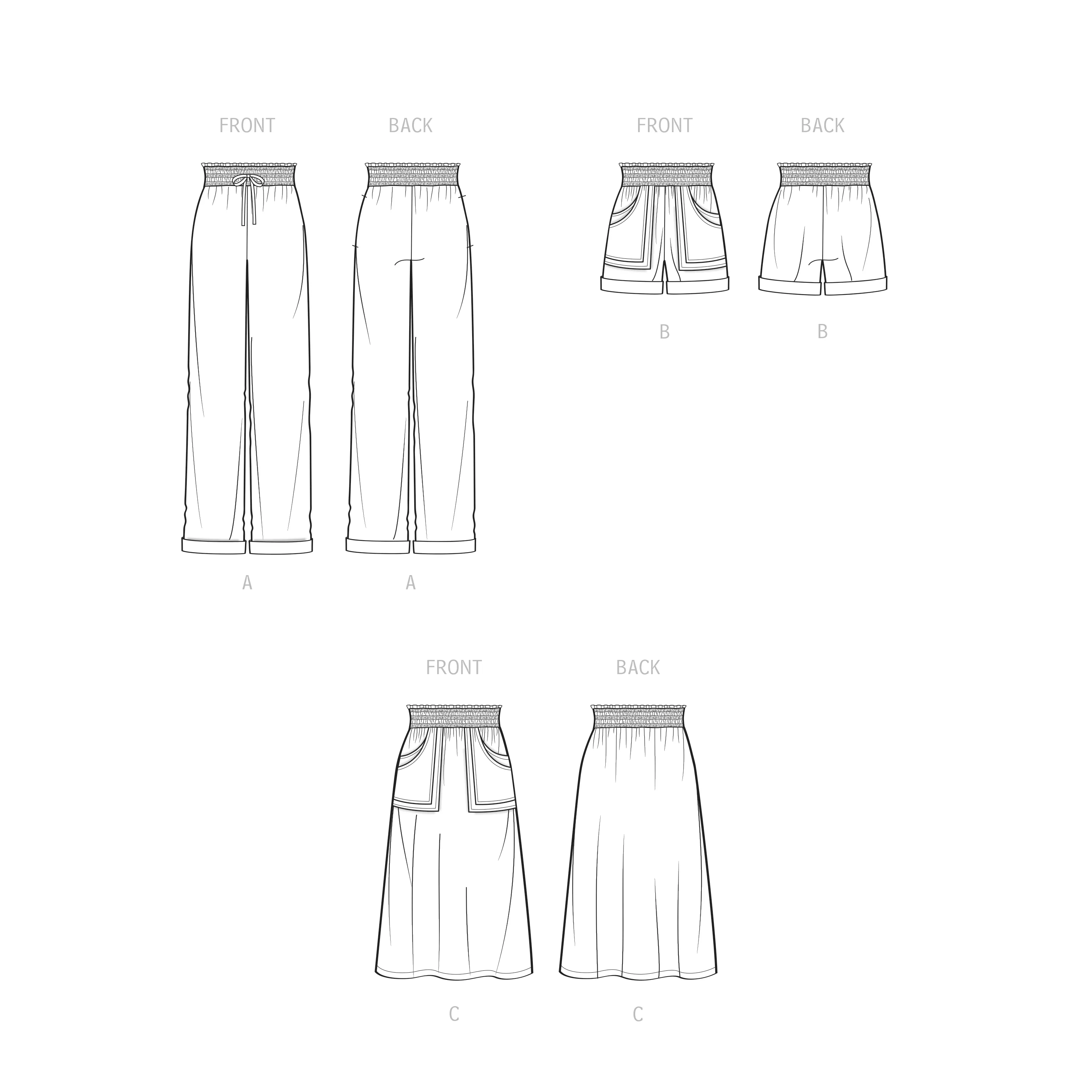 Simplicity Sewing Pattern S9549 MISSES' PANTS, SHORTS AND SKIRT