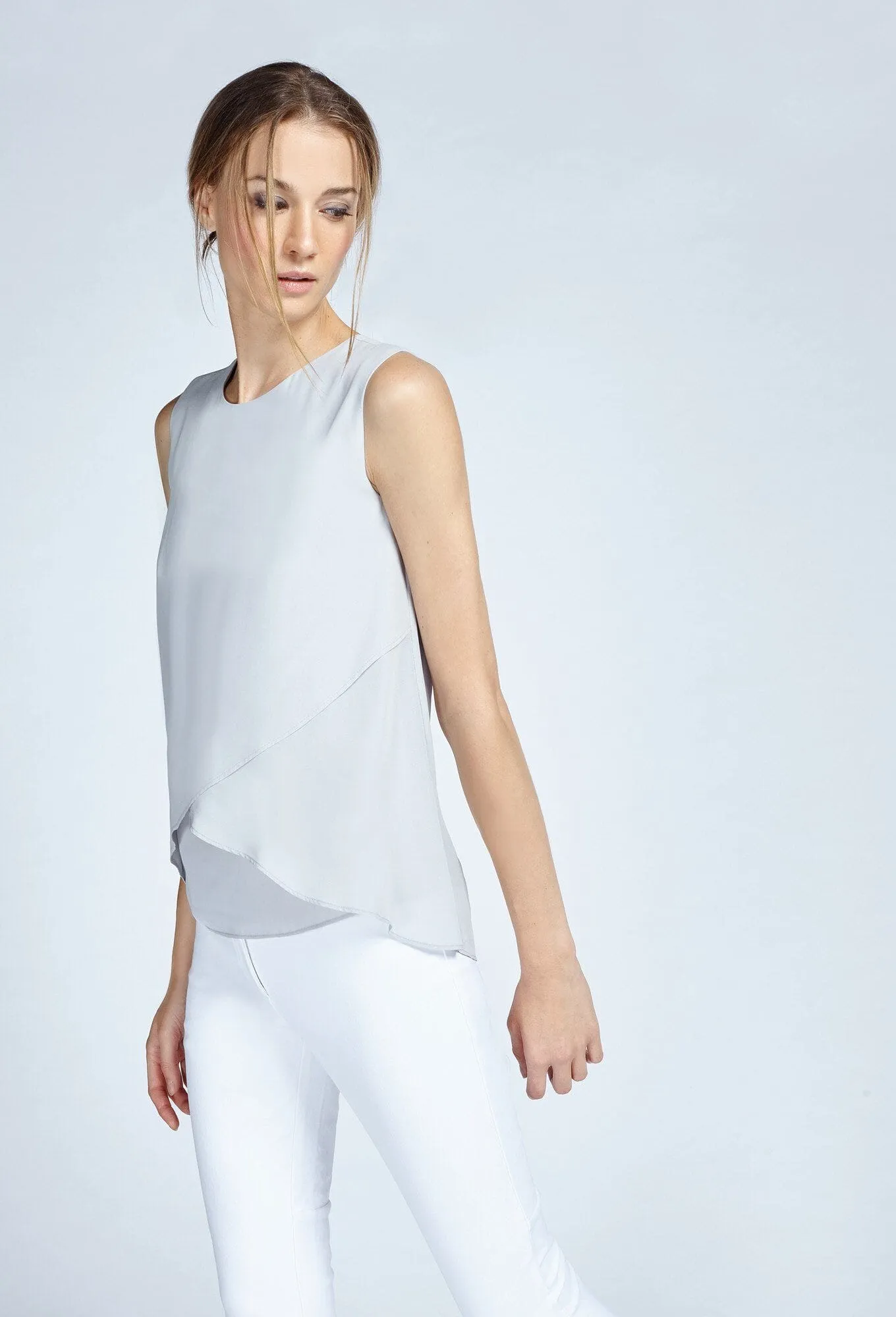 Sleeveless Layered Top