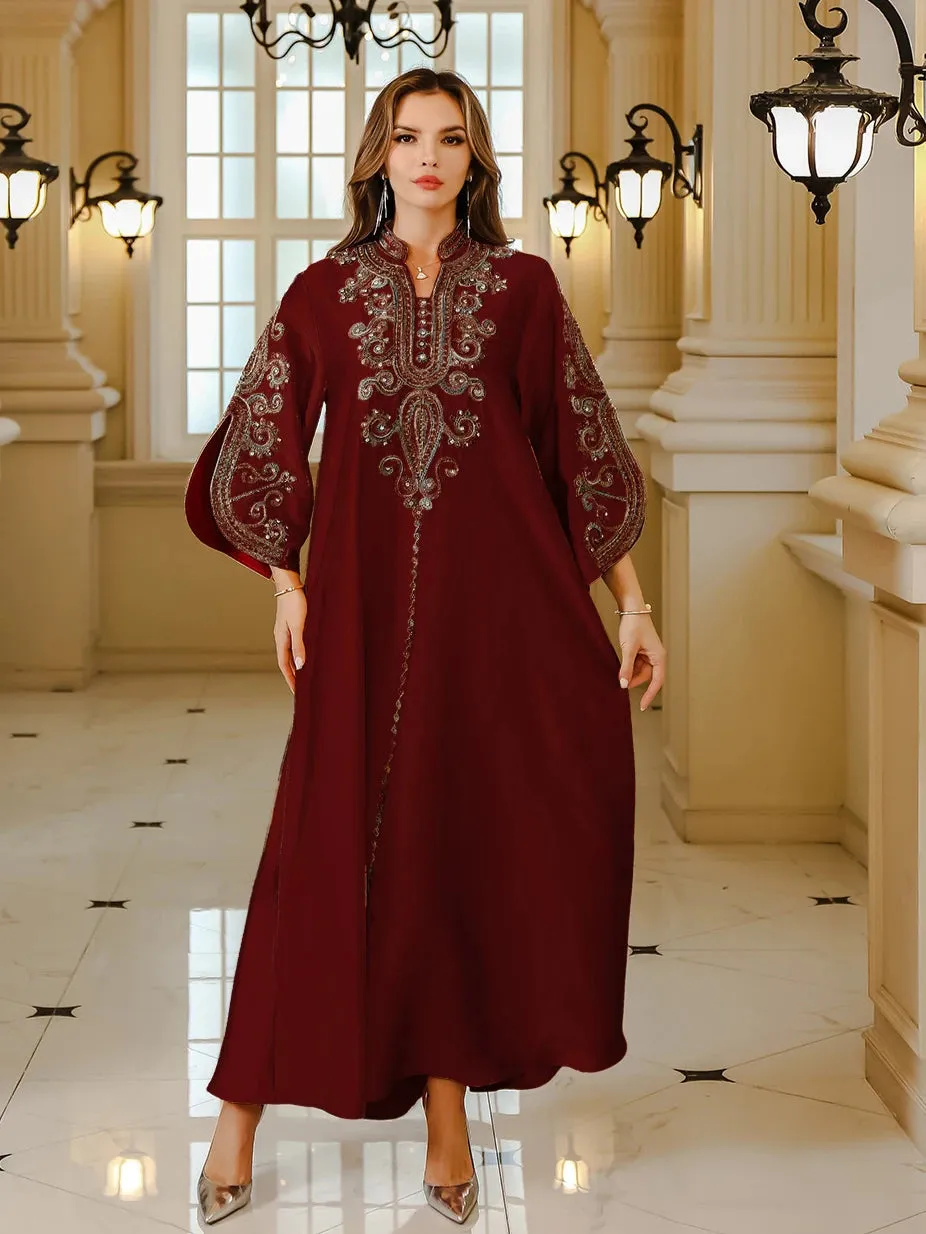 Slit Sleeve Jalabiya Dress